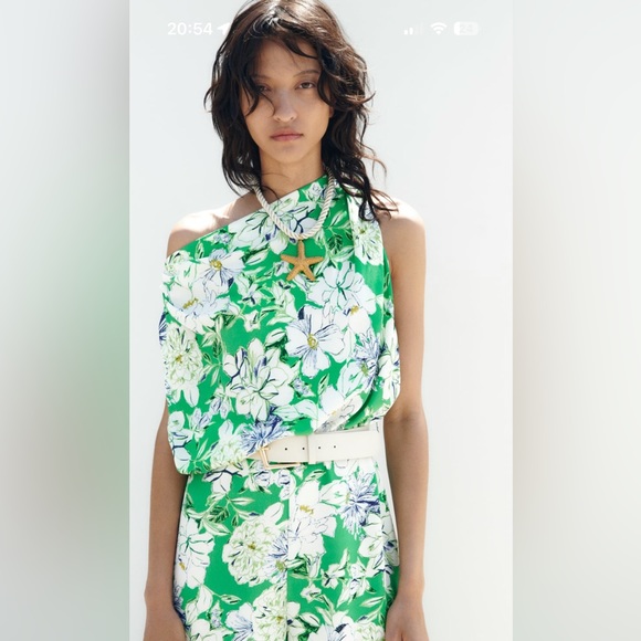 Brand New Belted Jumpsuit From Zara Size Medium - Picture 2 of 5